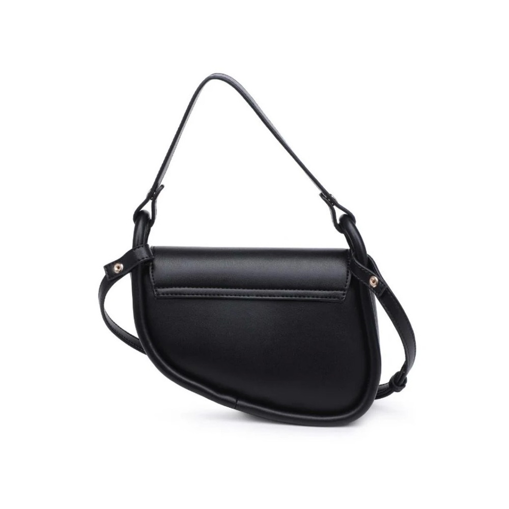 Urban Expressions Classic Black Shoulder Bag - Picture 2 of 5